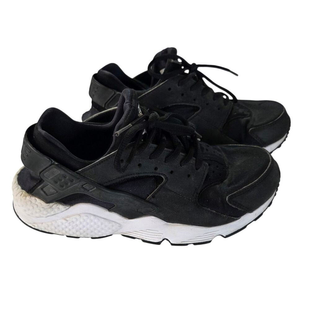 Air Huarache by Nike Black White Casual Lifestyle Streetwear Retro Sneakers Sz 9